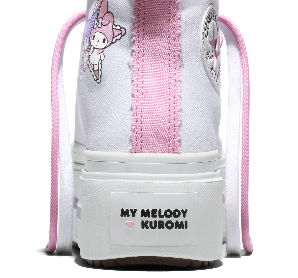 Converse x My Melody & Kuromi Chuck Taylor All Star Lift Double Stack Platform Sneaker (Adult- White) Shoes CONVERSE