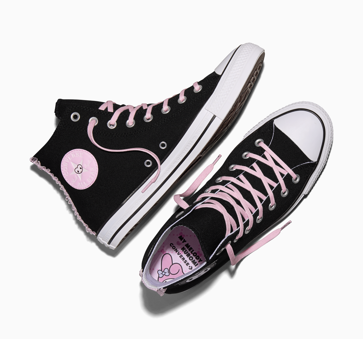 Converse x Kuromi Chuck Taylor All Star Charmed Hi-Top Sneaker (Adult - Black) Shoes CONVERSE