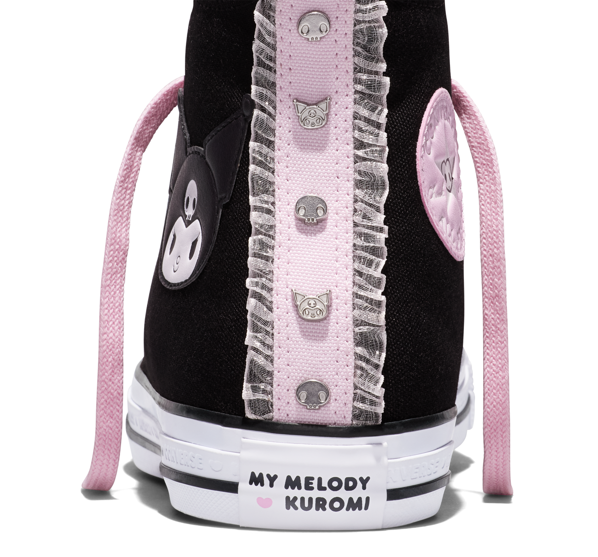 Converse x Kuromi Chuck Taylor All Star Charmed Hi-Top Sneaker (Adult - Black) Shoes CONVERSE