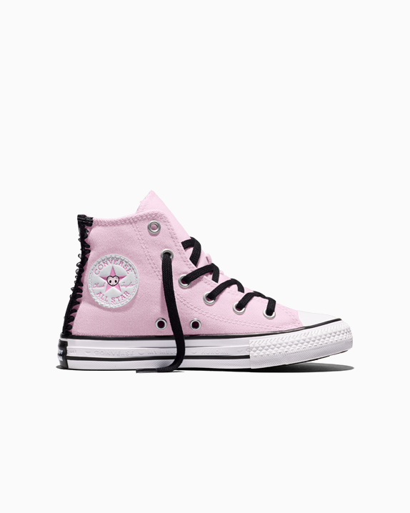 Converse x My Melody & Kuromi Chuck Taylor All Star Hi-Top Sneaker (Kids - Pink) Shoes CONVERSE