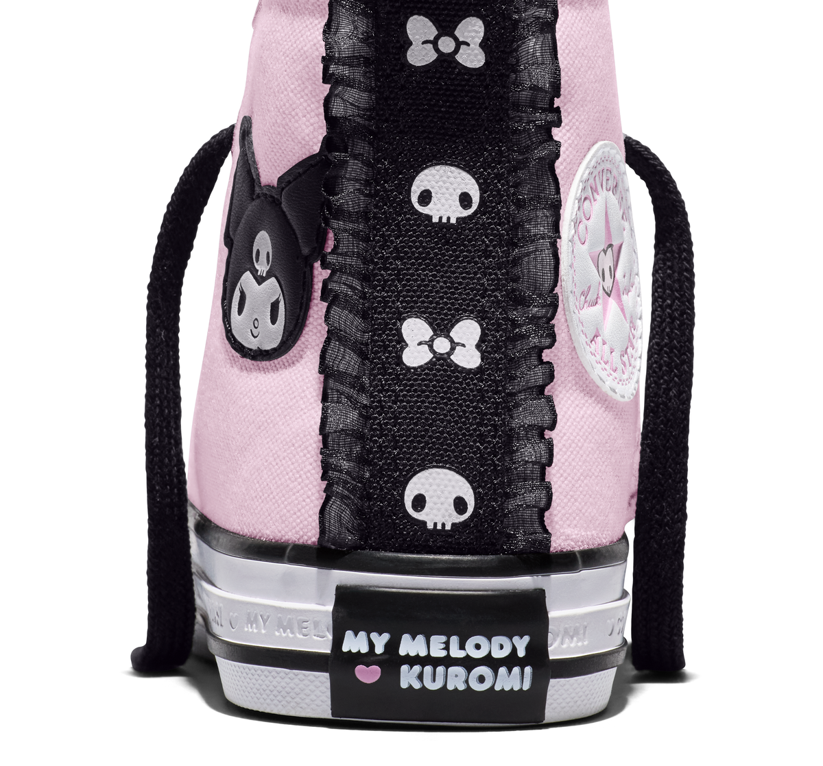 Converse x My Melody & Kuromi Chuck Taylor All Star Hi-Top Sneaker (Kids - Pink) Shoes CONVERSE