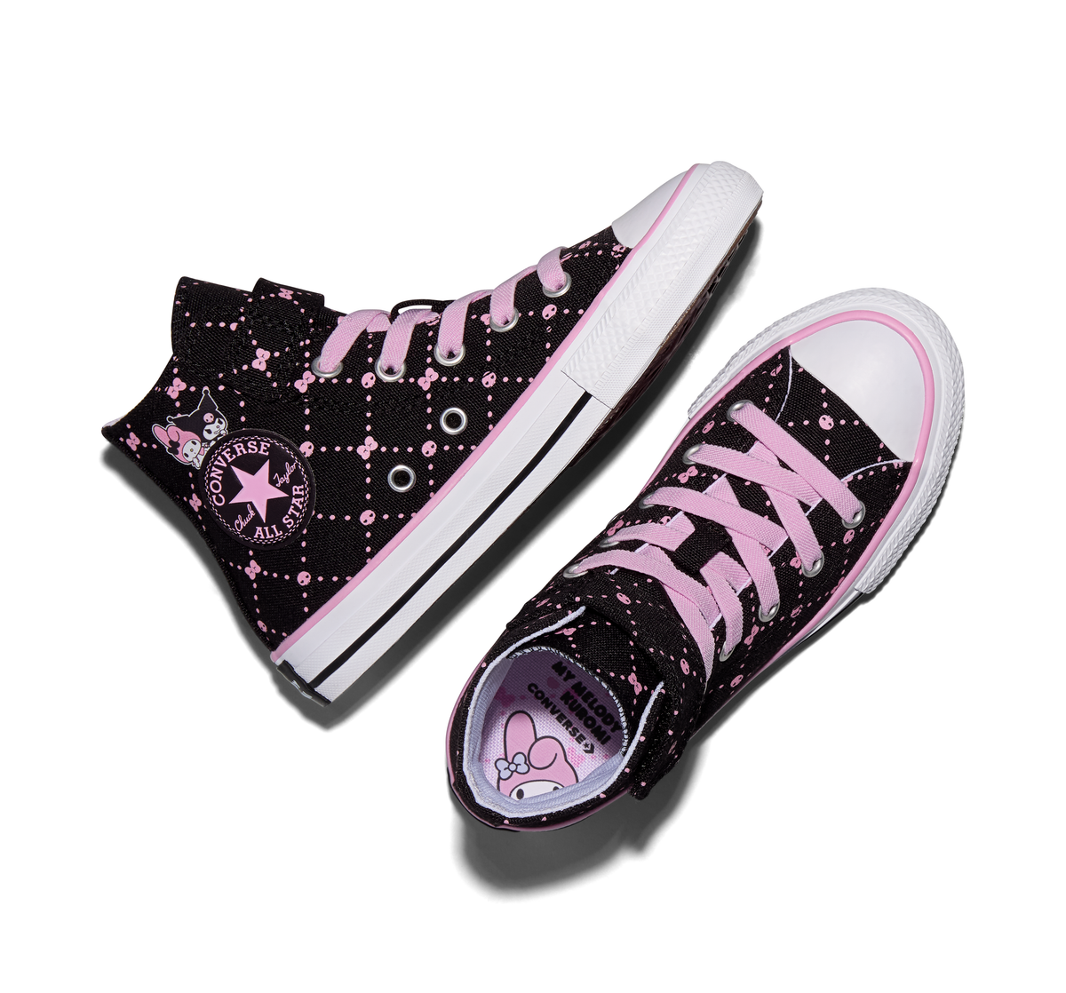 Converse x My Melody & Kuromi Chuck Taylor All Star Easy-On Sneaker (Kids - AOP) Shoes CONVERSE