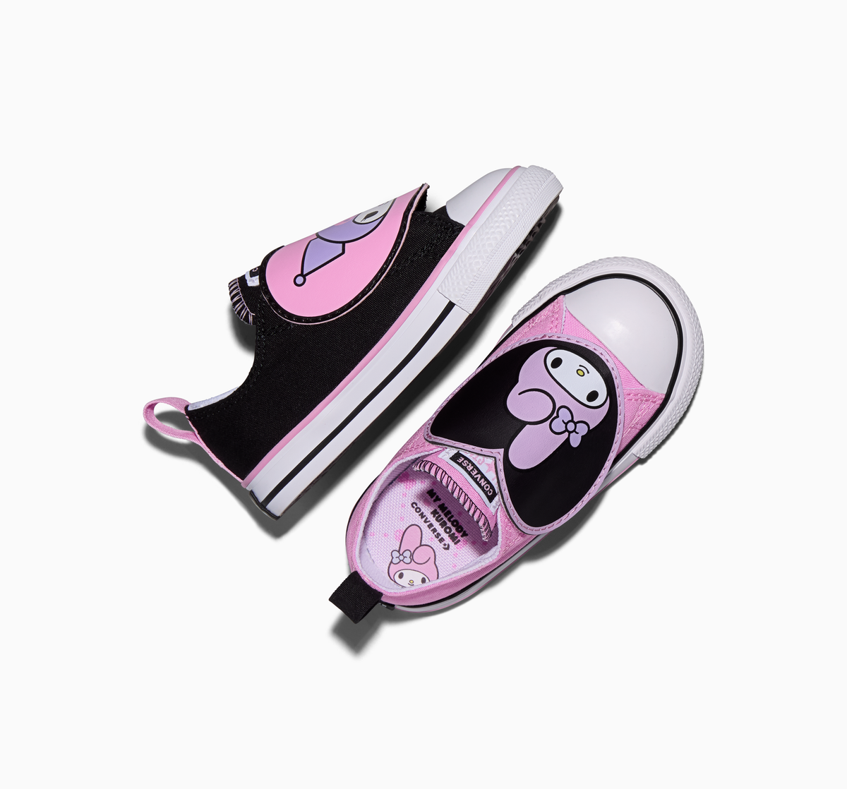 Converse x My Melody & Kuromi Chuck Taylor All Star One Strap Easy-On Sneaker (Toddler - Multi) ) Shoes CONVERSE