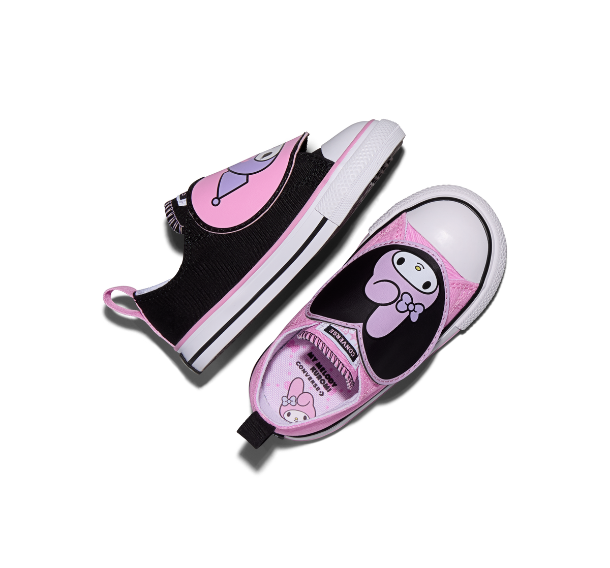 Converse x My Melody & Kuromi Chuck Taylor All Star One Strap Easy-On Sneaker (Toddler - Multi) ) Shoes CONVERSE