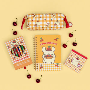 Pompompurin x Studio Oh! Cherries Mini Loaf Pencil Pouch Stationery Studio Oh!
