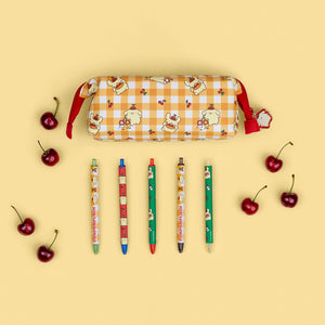 Pompompurin x Studio Oh! Cherries Soft-Touch Gel Pen Set Stationery Studio Oh!
