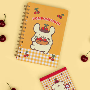 Pompompurin x Studio Oh! Cherries Agatha Notebook Stationery Studio Oh!