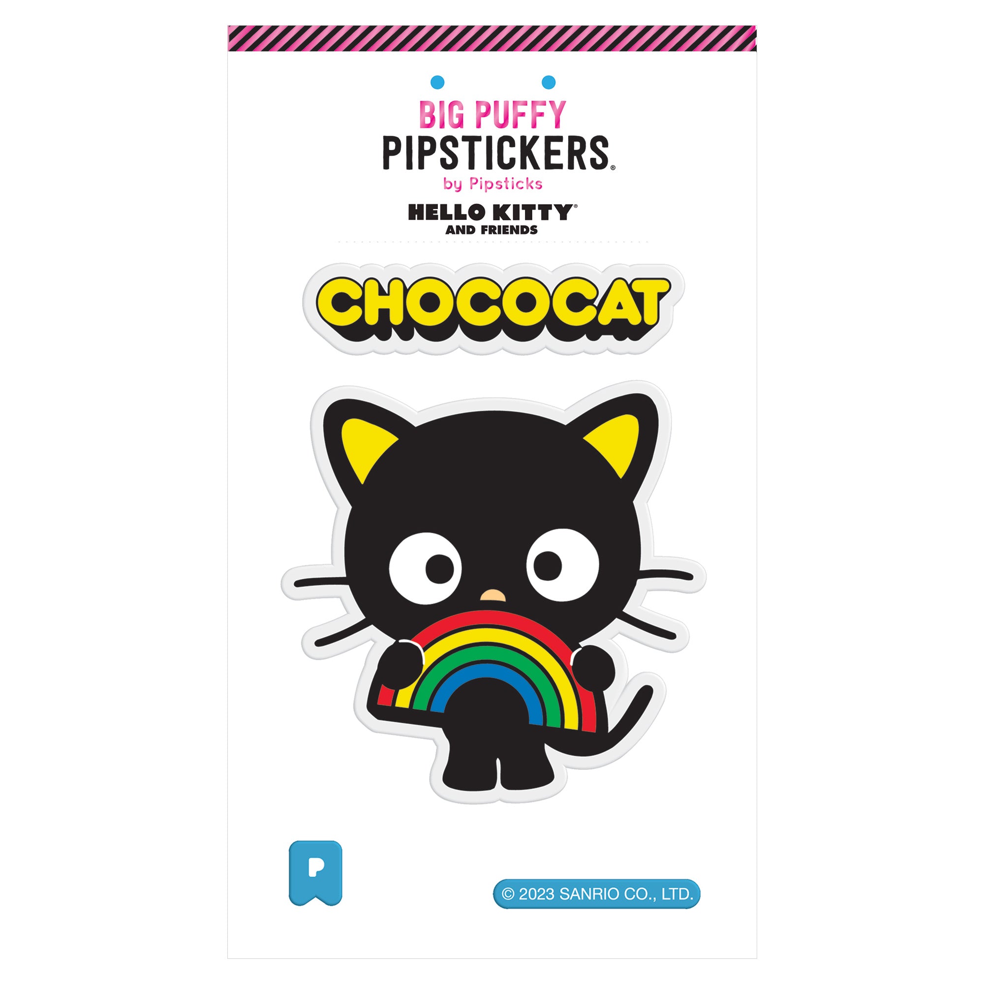 Chococat x Pipsticks Big Puffy Sticker Stationery Pipsticks Inc   