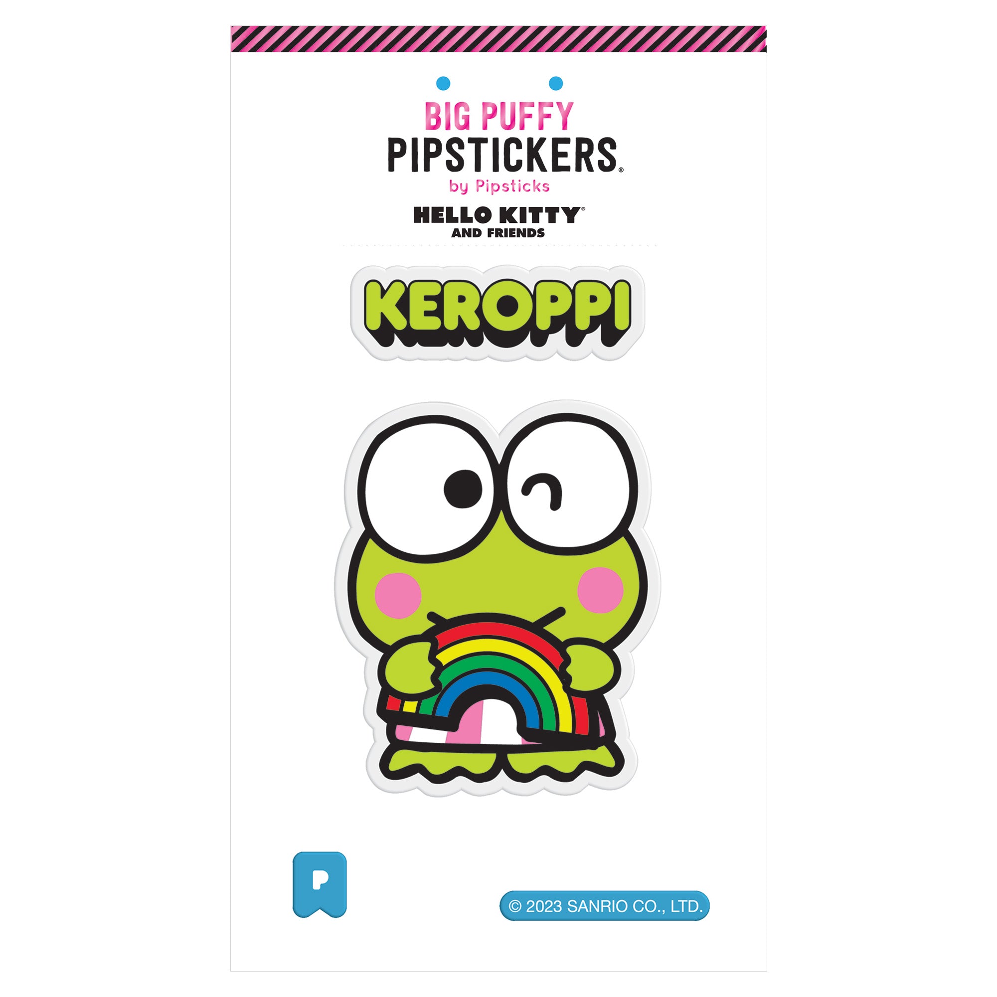 Keroppi x Pipsticks Big Puffy Sticker Stationery Pipsticks Inc   
