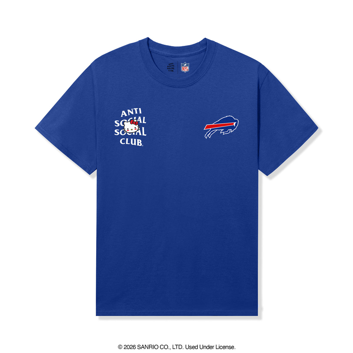 Anti Social Social Club x Hello Kitty Bills Blitz Tee (Royal) Apparel Anti Social Social Club