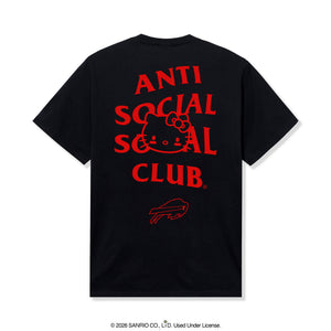 Anti Social Social Club x Hello Kitty Bills Touchdown Tee (Black) Apparel Anti Social Social Club