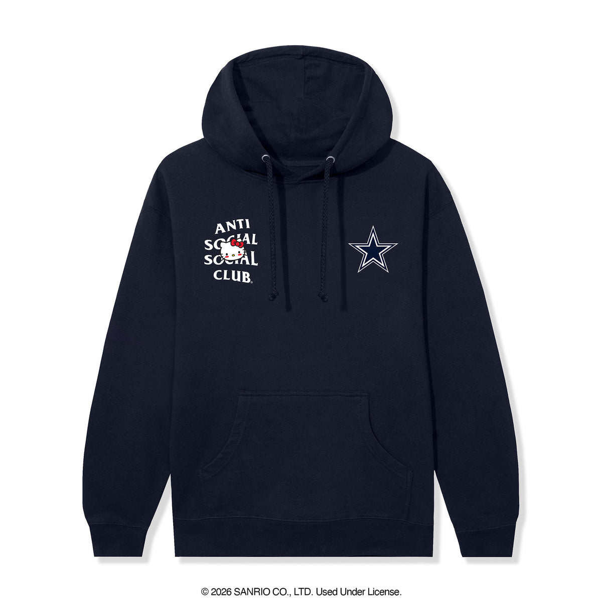 Anti Social Social Club x Hello Kitty Cowboys Blitz Hoodie (Navy) Apparel Anti Social Social Club