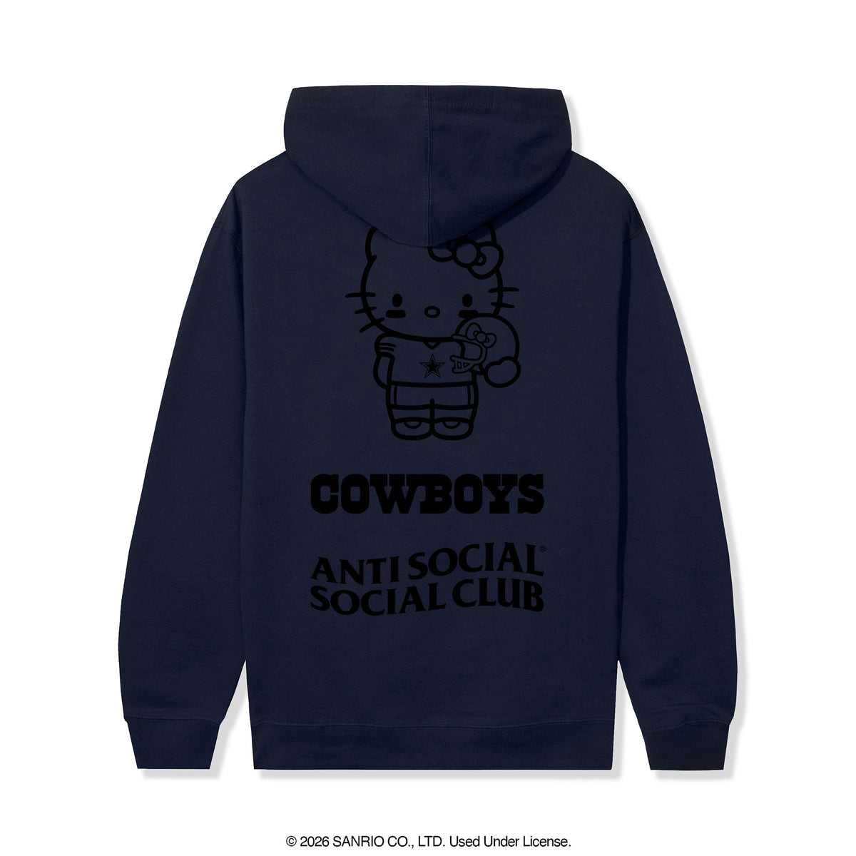Anti Social Social Club x Hello Kitty Cowboys Touchdown Hoodie (Navy) Apparel Anti Social Social Club