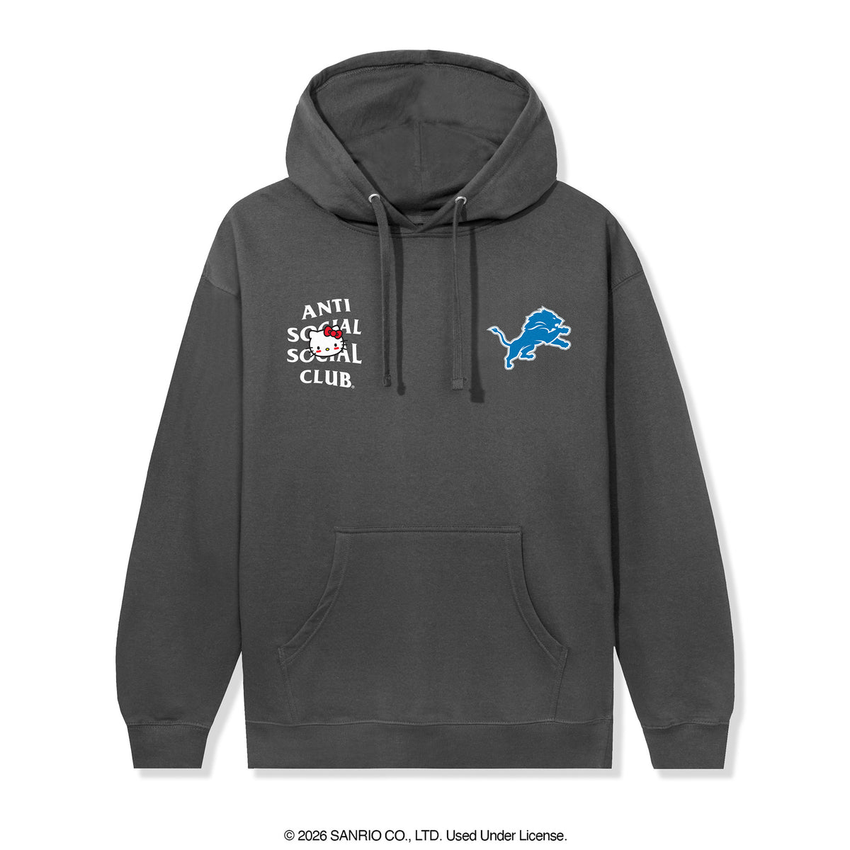 Anti Social Social Club x Hello Kitty Lions Blitz Hoodie (Charcoal) Apparel Anti Social Social Club