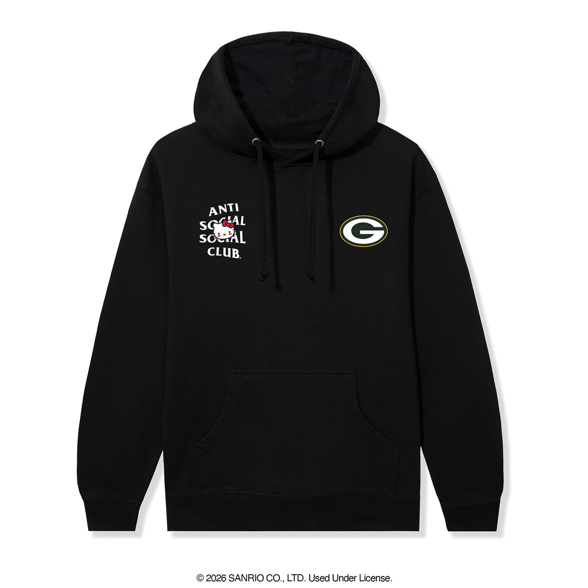 Anti Social Social Club x Hello Kitty Packers Blitz Hoodie (Black) Apparel Anti Social Social Club