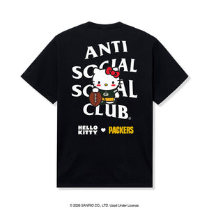 Anti Social Social Club x Hello Kitty Packers Blitz Tee (Black) Apparel Anti Social Social Club