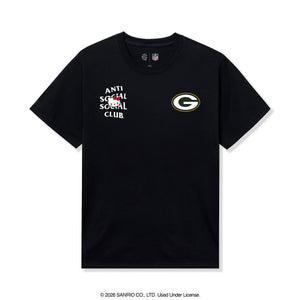 Anti Social Social Club x Hello Kitty Packers Blitz Tee (Black) Apparel Anti Social Social Club