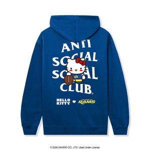 Anti Social Social Club x Hello Kitty Rams Blitz Hoodie (Royal) Apparel Anti Social Social Club