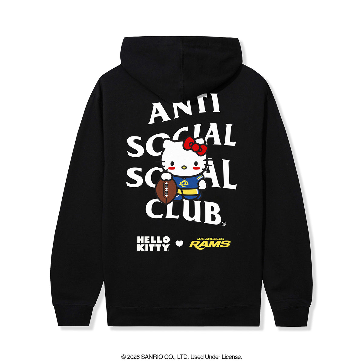 Anti Social Social Club x Hello Kitty Rams Blitz Hoodie (Black) Apparel Anti Social Social Club