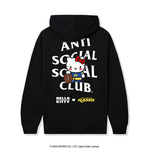 Anti Social Social Club x Hello Kitty Rams Blitz Hoodie (Black) Apparel Anti Social Social Club
