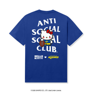 Anti Social Social Club x Hello Kitty Rams Blitz Tee (Royal) Apparel Anti Social Social Club