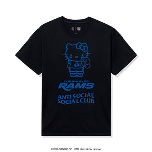 Anti Social Social Club x Hello Kitty Rams Touchdown Tee (Black) Apparel Anti Social Social Club