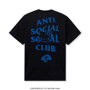 Anti Social Social Club x Hello Kitty Rams Touchdown Tee (Black) Apparel Anti Social Social Club