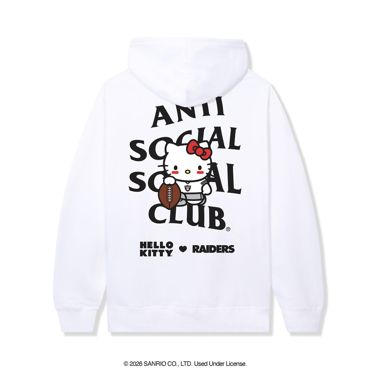 Anti Social Social Club x Hello Kitty Raiders Blitz Hoodie (White) Apparel Anti Social Social Club