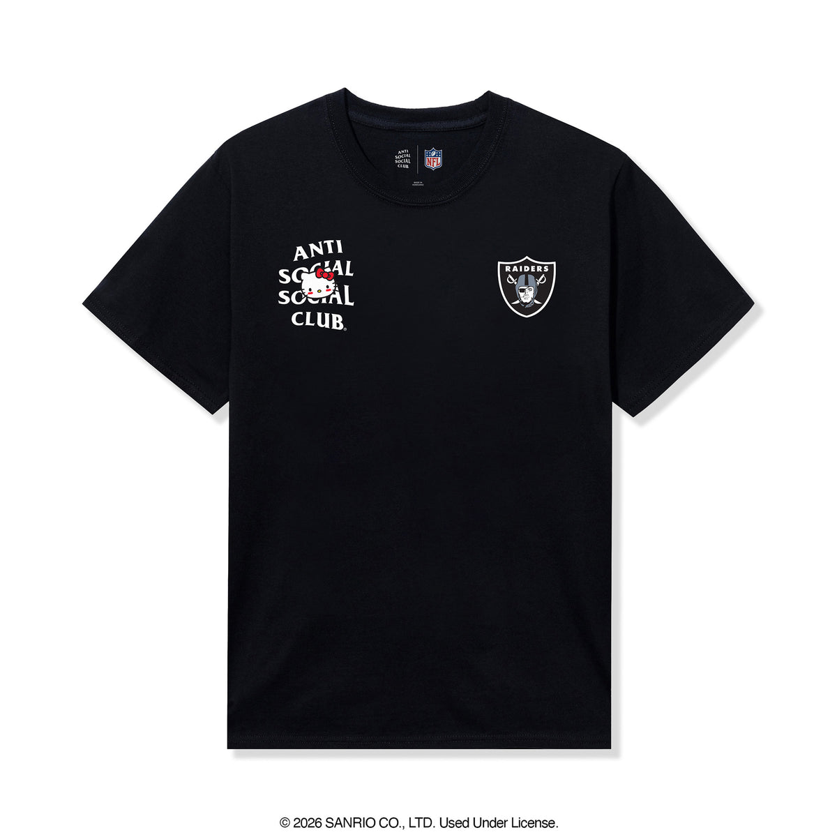Anti Social Social Club x Hello Kitty Raiders Blitz Tee (Black) Apparel Anti Social Social Club