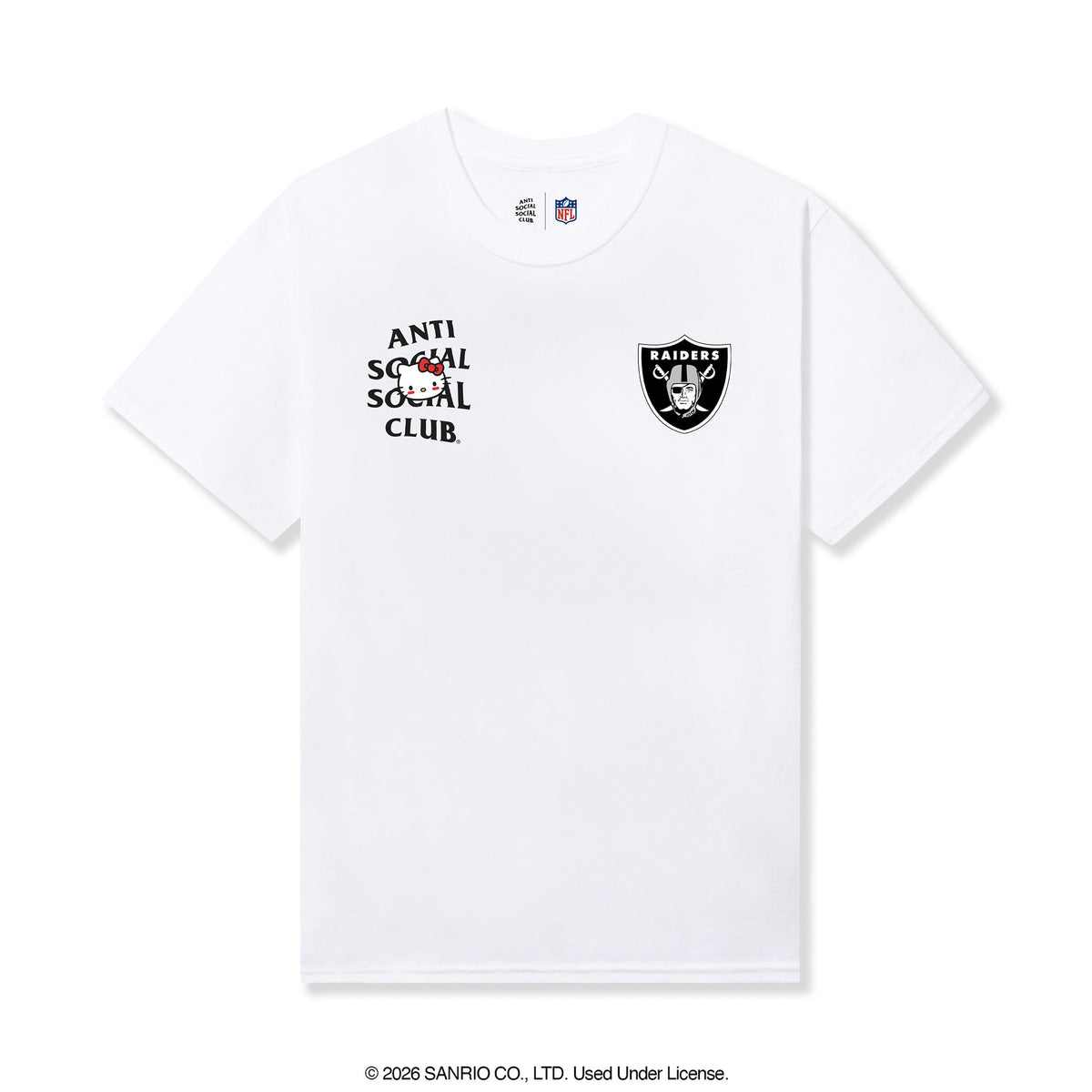 Anti Social Social Club x Hello Kitty Raiders Blitz Tee (White) Apparel Anti Social Social Club