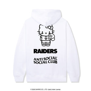 Anti Social Social Club x Hello Kitty Raiders Touchdown Hoodie (White) Apparel Anti Social Social Club