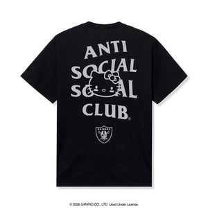 Anti Social Social Club x Hello Kitty Raiders Touchdown Tee (Black) Apparel Anti Social Social Club