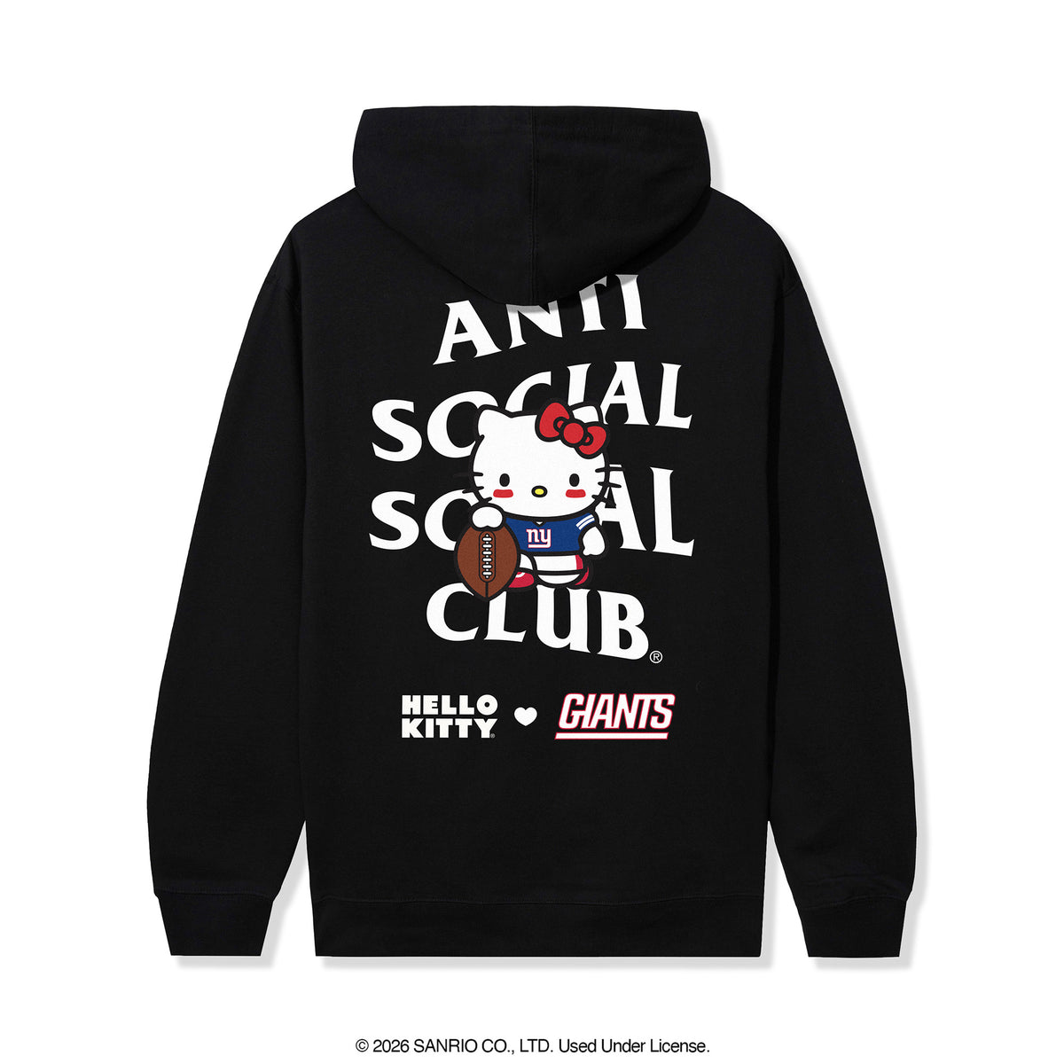 Anti Social Social Club x Hello Kitty Giants Blitz Hoodie (Black) Apparel Anti Social Social Club