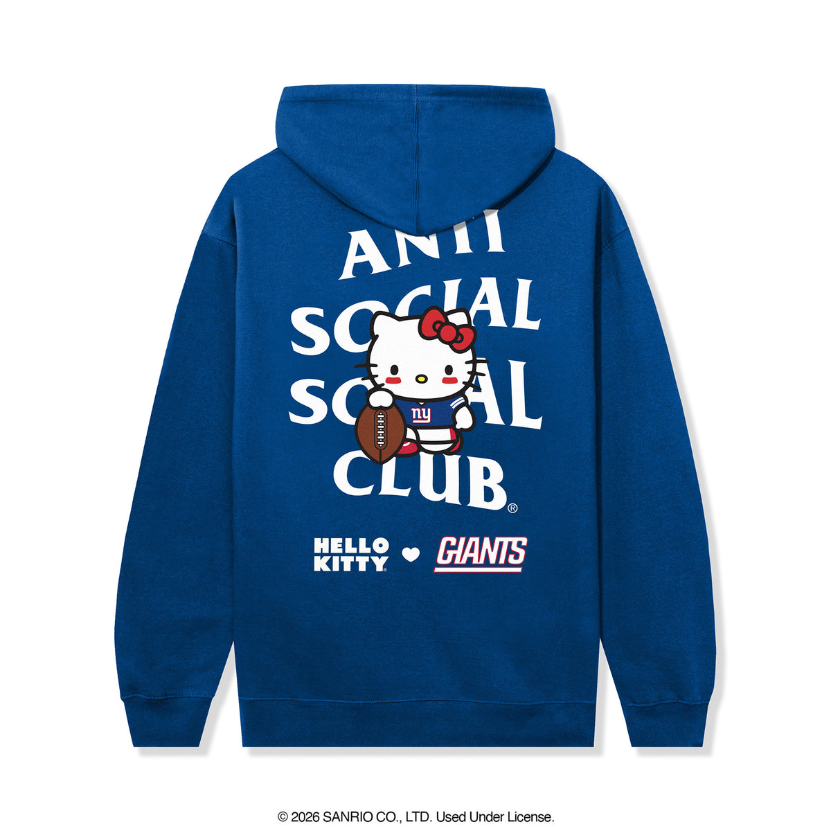 Anti Social Social Club x Hello Kitty Giants Blitz Hoodie (Royal) Apparel Anti Social Social Club