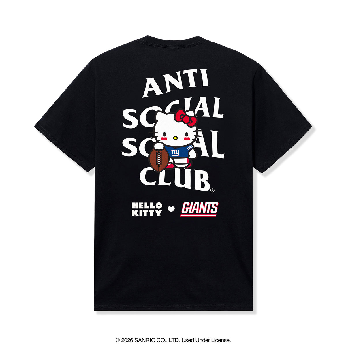 Anti Social Social Club x Hello Kitty Giants Blitz Tee (Black) Apparel Anti Social Social Club