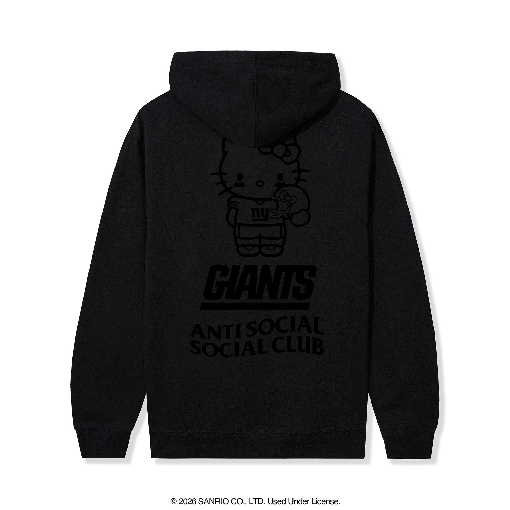 Anti Social Social Club x Hello Kitty Giants Touchdown Hoodie (Black)