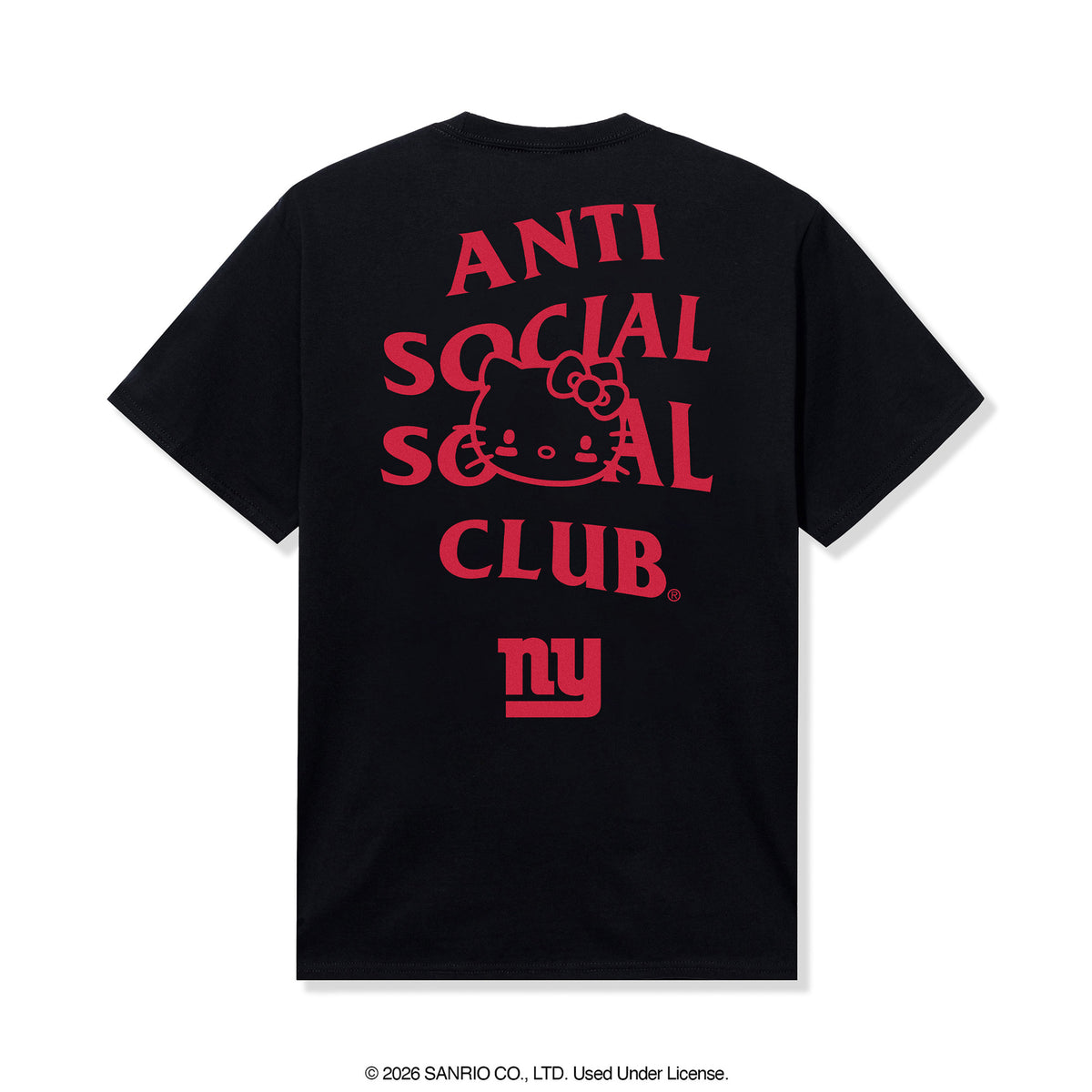 Anti Social Social Club x Hello Kitty Giants Touchdown Tee (Black) Apparel Anti Social Social Club