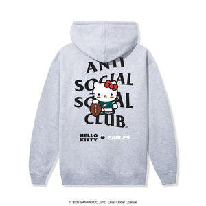 Anti Social Social Club x Hello Kitty Eagles Blitz Hoodie (Heather Grey) Apparel Anti Social Social Club
