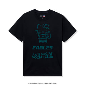 Anti Social Social Club x Hello Kitty Eagles Touchdown Tee (Black) Apparel Anti Social Social Club