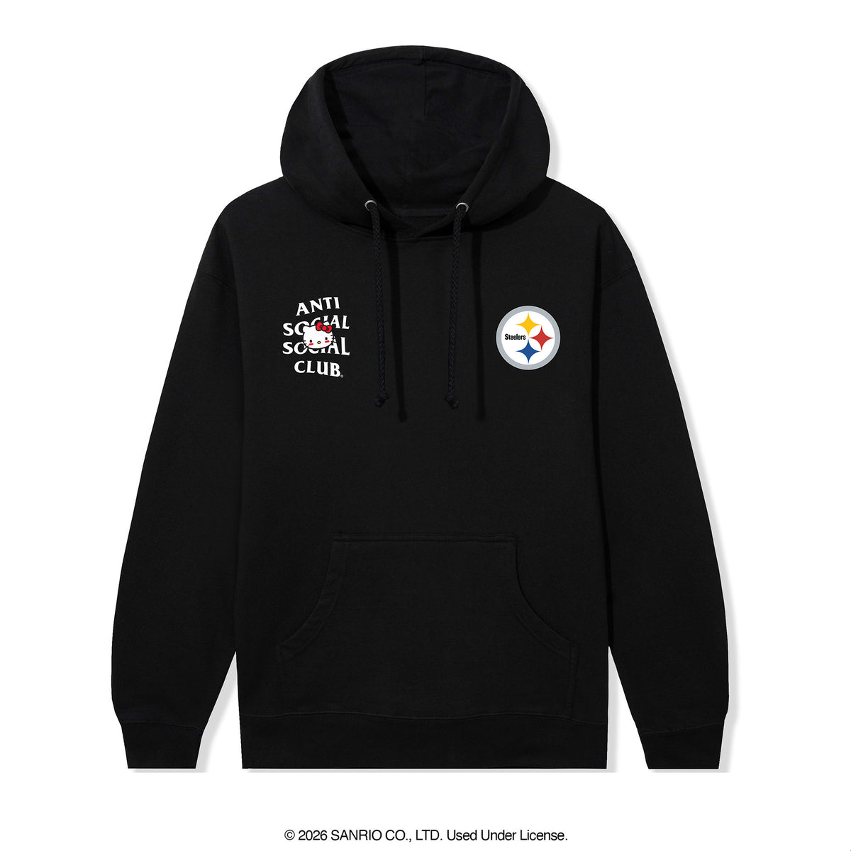 Anti Social Social Club x Hello Kitty Steelers Blitz Hoodie (Black) Apparel Anti Social Social Club