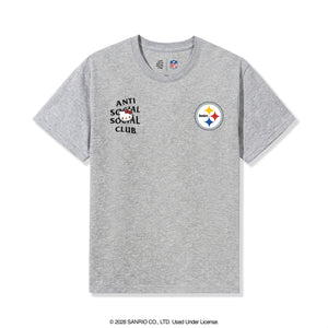 Anti Social Social Club x Hello Kitty Steelers Blitz Tee (Heather Grey) Apparel Anti Social Social Club