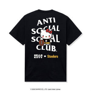 Anti Social Social Club x Hello Kitty Steelers Blitz Tee (Black) Apparel Anti Social Social Club