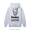 Anti Social Social Club x Hello Kitty Steelers Touchdown Hoodie (Heather Grey) Apparel Anti Social Social Club