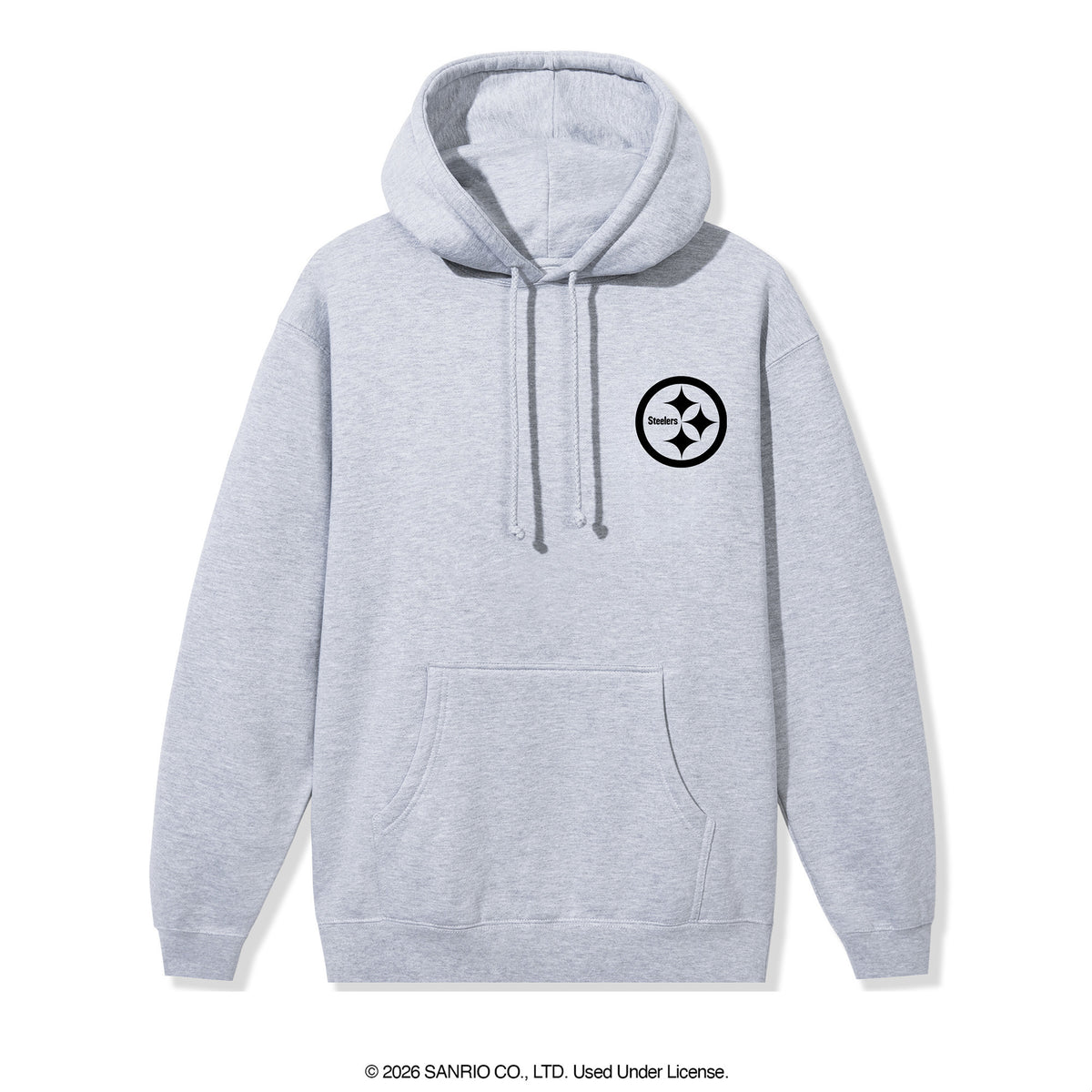 Anti Social Social Club x Hello Kitty Steelers Touchdown Hoodie (Heather Grey) Apparel Anti Social Social Club