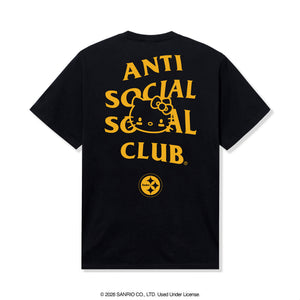 Anti Social Social Club x Hello Kitty Steelers Touchdown Tee (Black) Apparel Anti Social Social Club