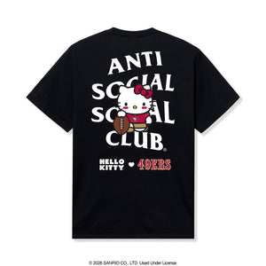 Anti Social Social Club x Hello Kitty 49ers Blitz Tee (Black) Apparel Anti Social Social Club