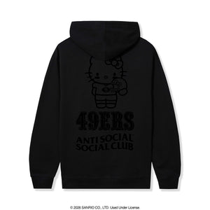 Anti Social Social Club x Hello Kitty 49ers Touchdown Hoodie (Black) Apparel Anti Social Social Club