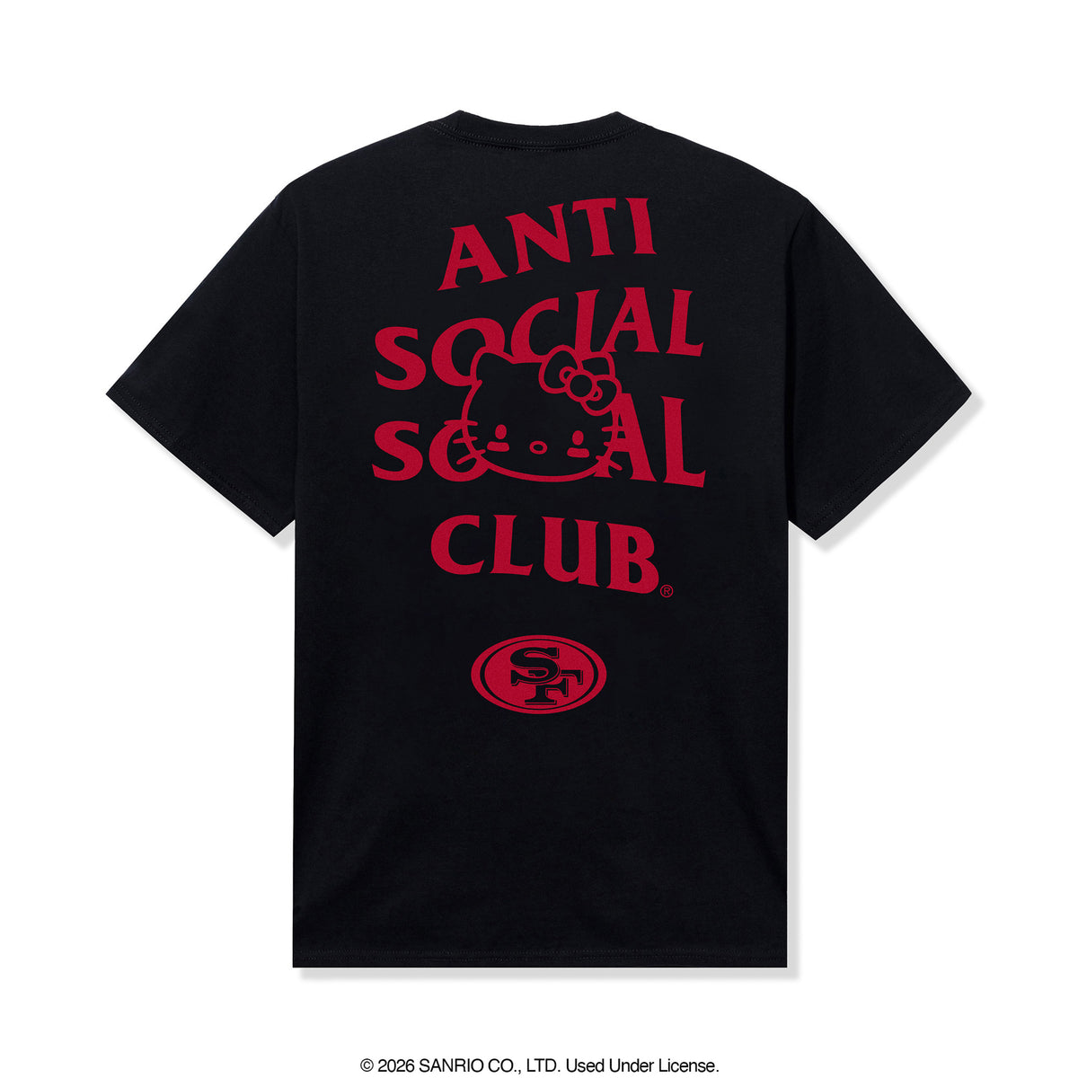 Anti Social Social Club x Hello Kitty 49ers Touchdown Tee (Black) Apparel Anti Social Social Club