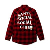 Anti Social Social Club x Hello Kitty Cozy Flannel (Red/Black) Apparel Anti Social Social Club