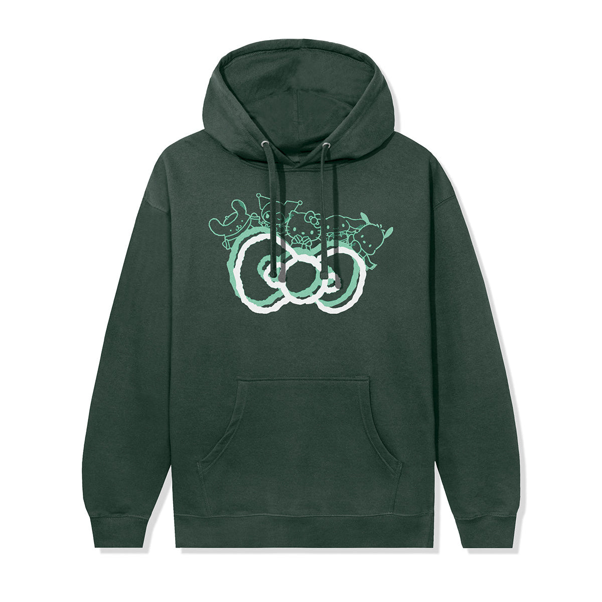 Anti Social Social Club x Hello Kitty and Friends Big Bow Hoodie (Alpine Green) Apparel Anti Social Social Club